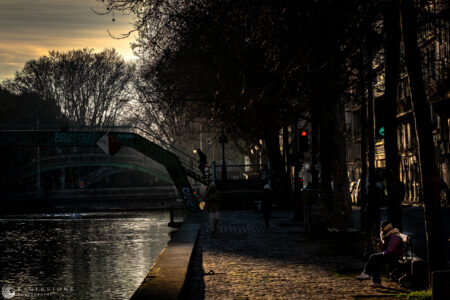Light and Shade, Canal St. Martin, January 2025 